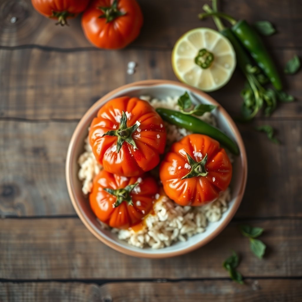 Mahshy Bandora (Stuffed Tomatoes)(Lebanese)
