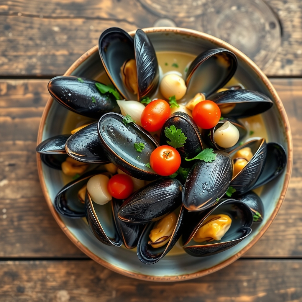 Mussels In White Wine Sauce