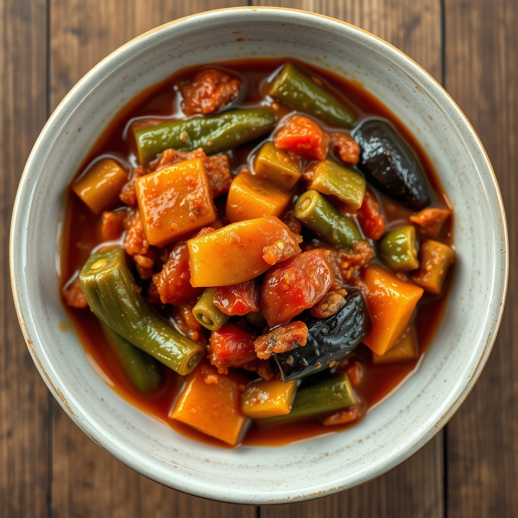 Okra And Eggplant Stew