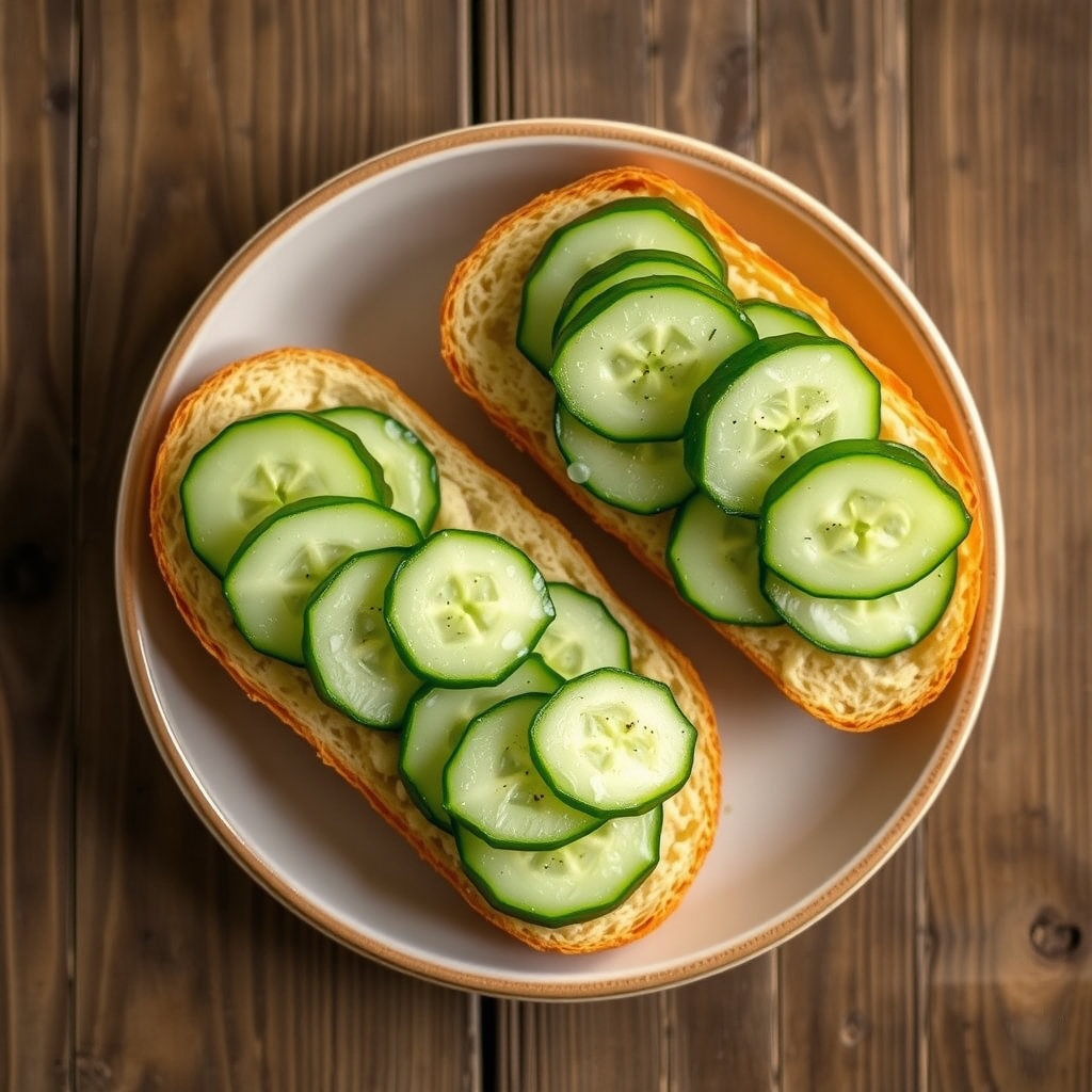 Open-Faced Cucumber Sandwiches