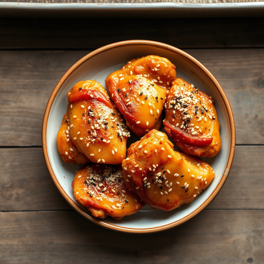 Oven Fried Sesame Chicken