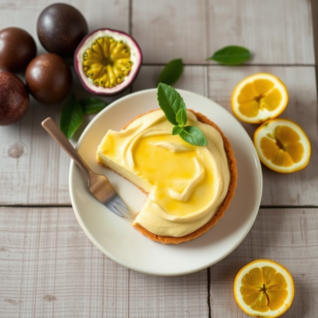 Passion Fruit Chiffon Pie