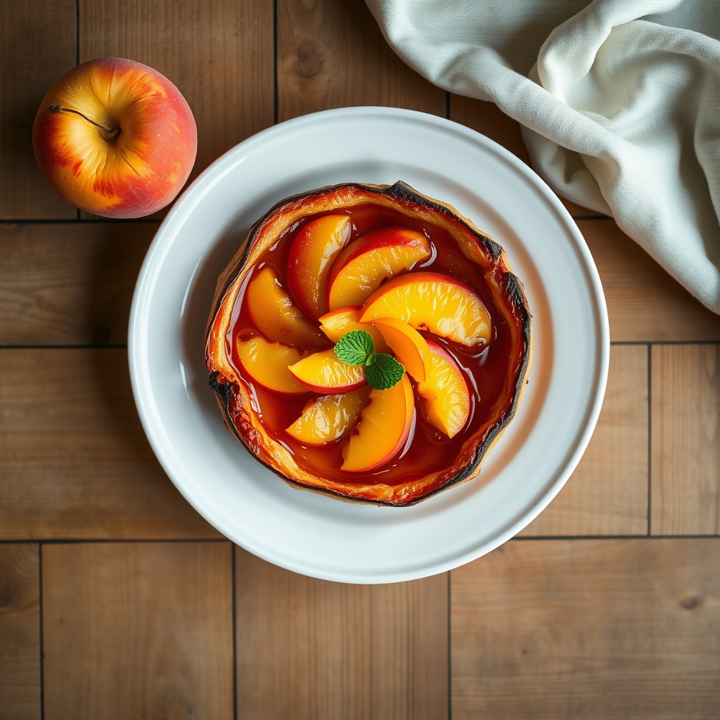 Peach Tarte Tatin