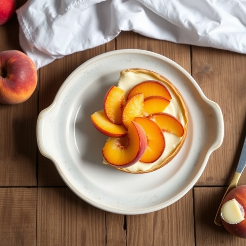 Peaches And Cream Cheesecake
