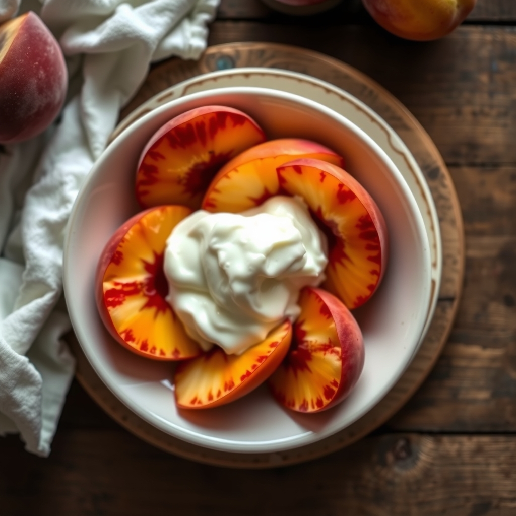 Peaches And Cream Dessert