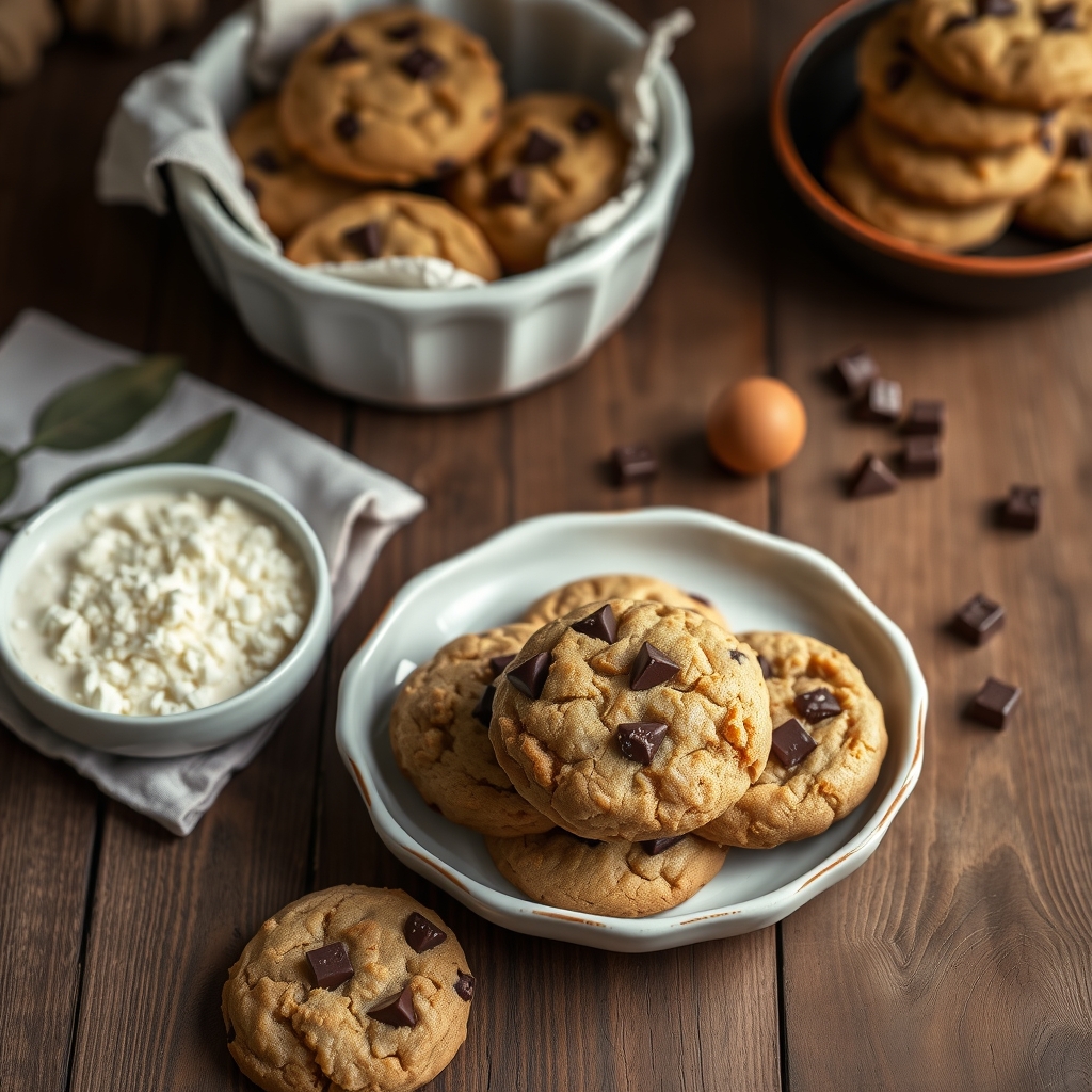 Peanut Butter And Chocolate Chunk Cookies