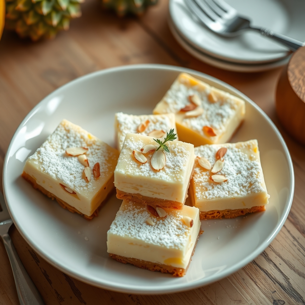 Pineapple Cheesecake Squares