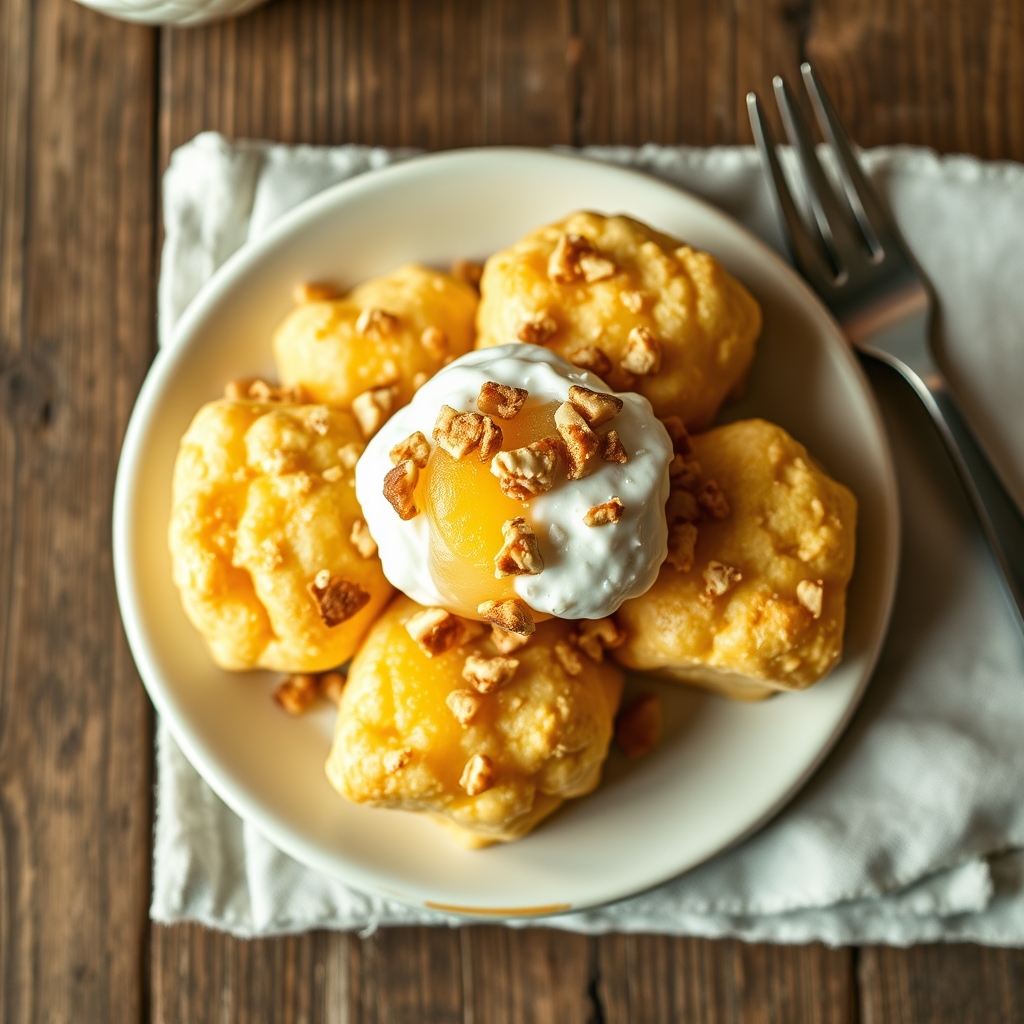 Pineapple-Marshmallow Puffs