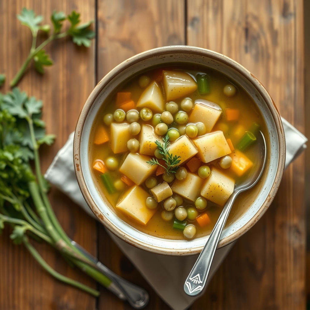 Polish Split Pea Soup(Do Not Stir This Soup)