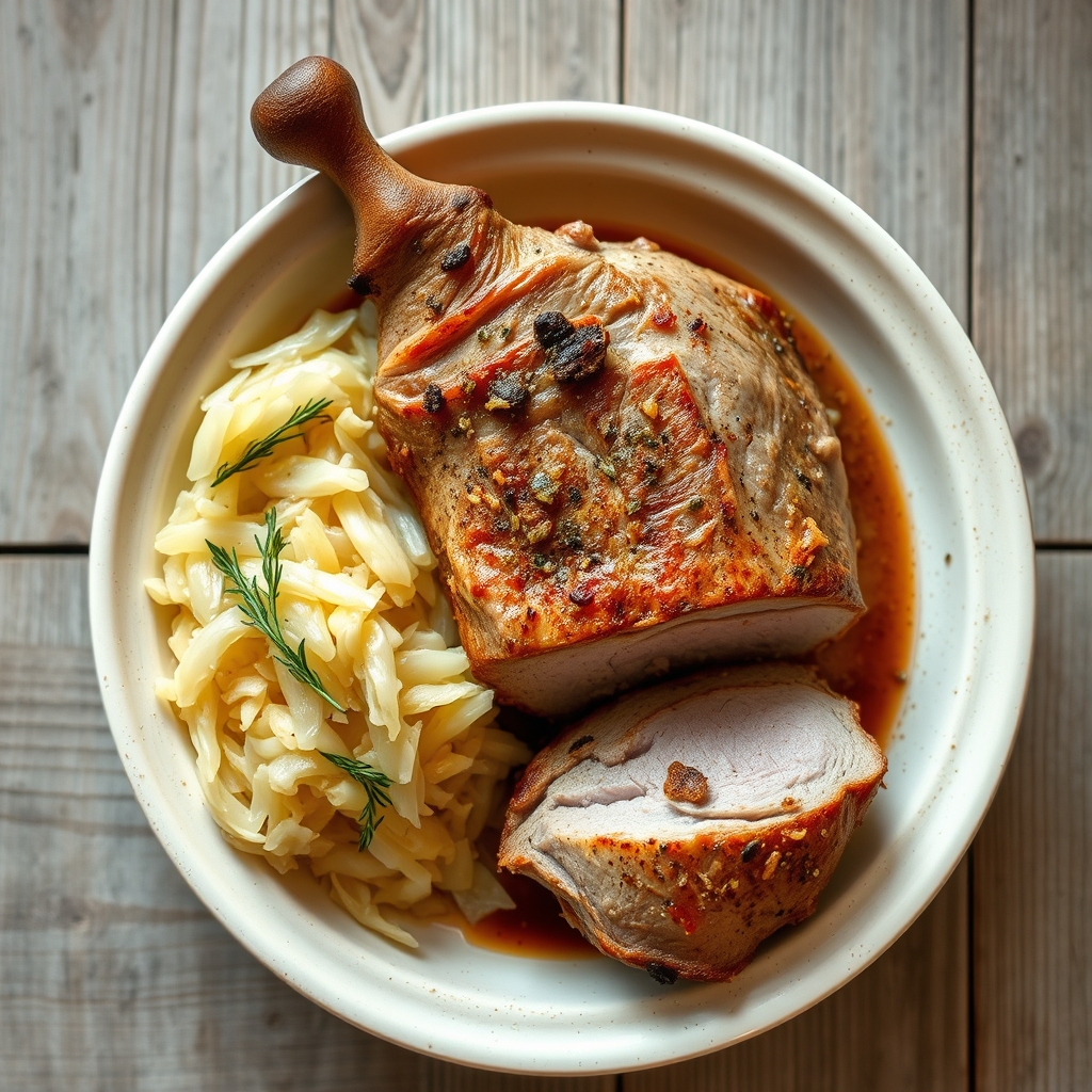 Pork Roast Stuffed With Sauerkraut