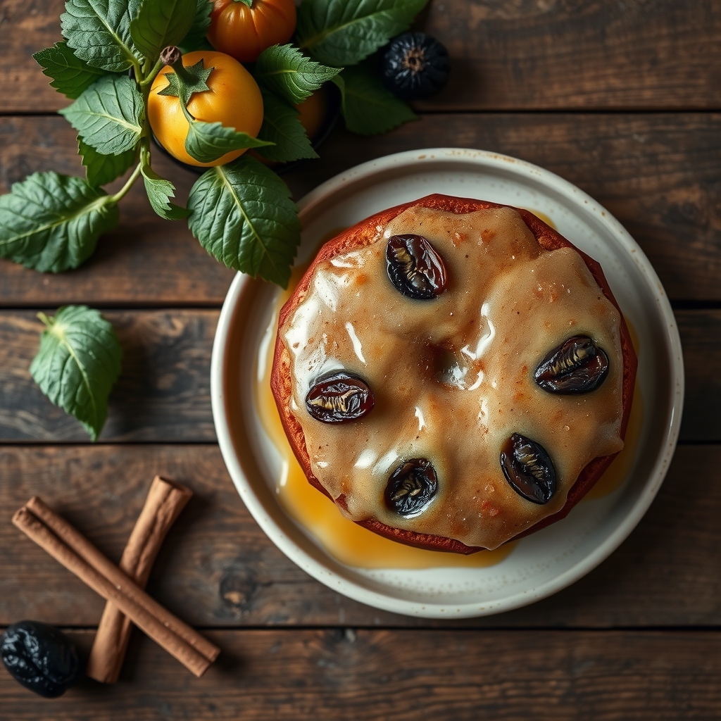 Prune Cake With Butterscotch Glaze