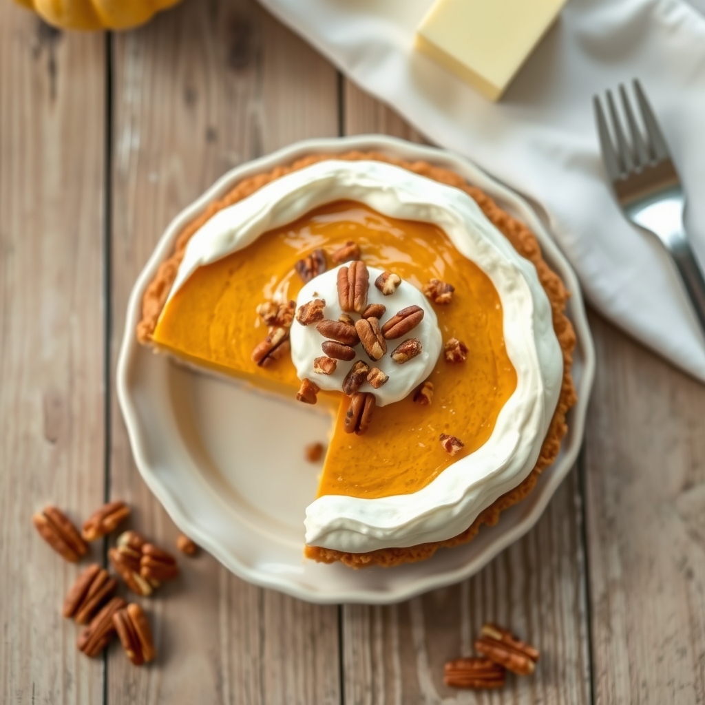 Pumpkin Praline Chiffon Pie