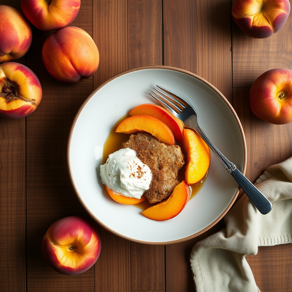 Quick Peach Cobbler