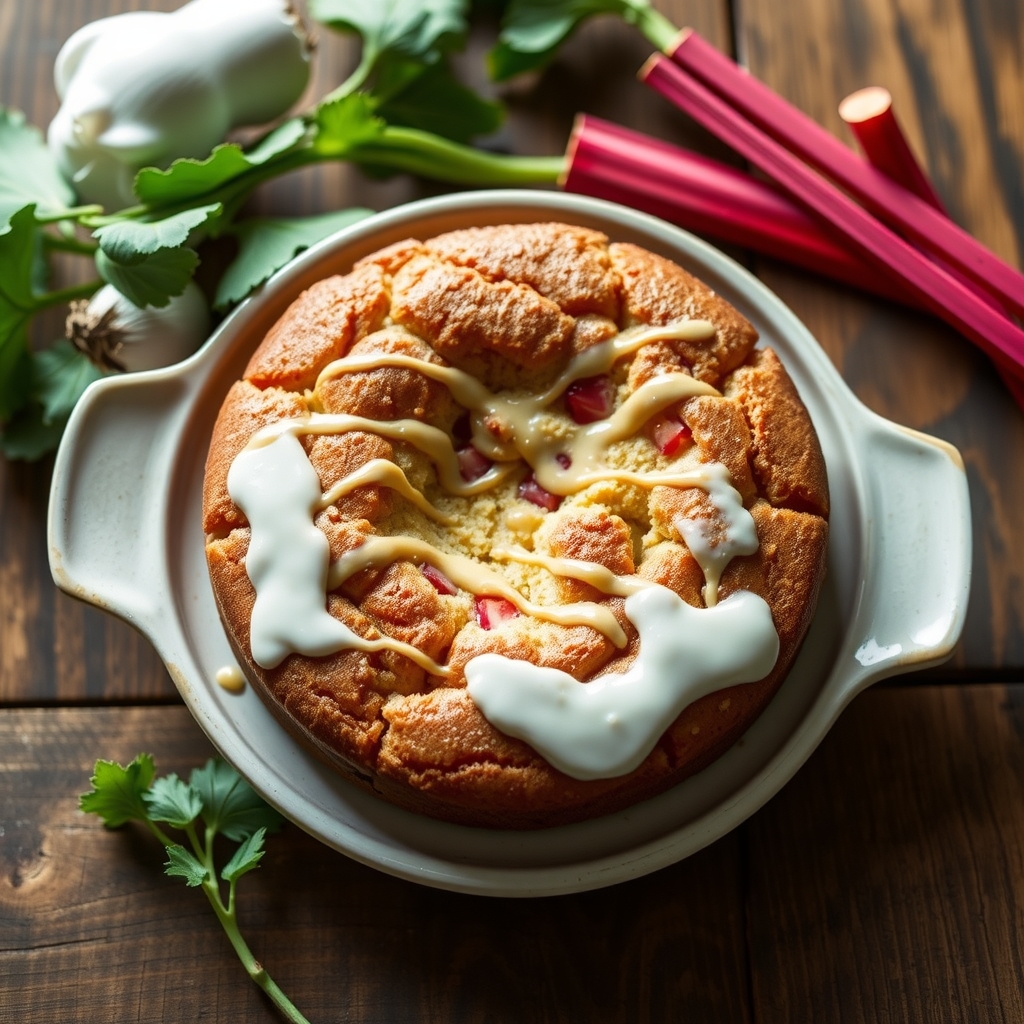 Rhubarb Buttermilk Cake