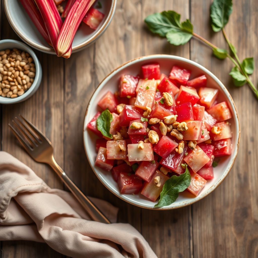 Rhubarb Salad