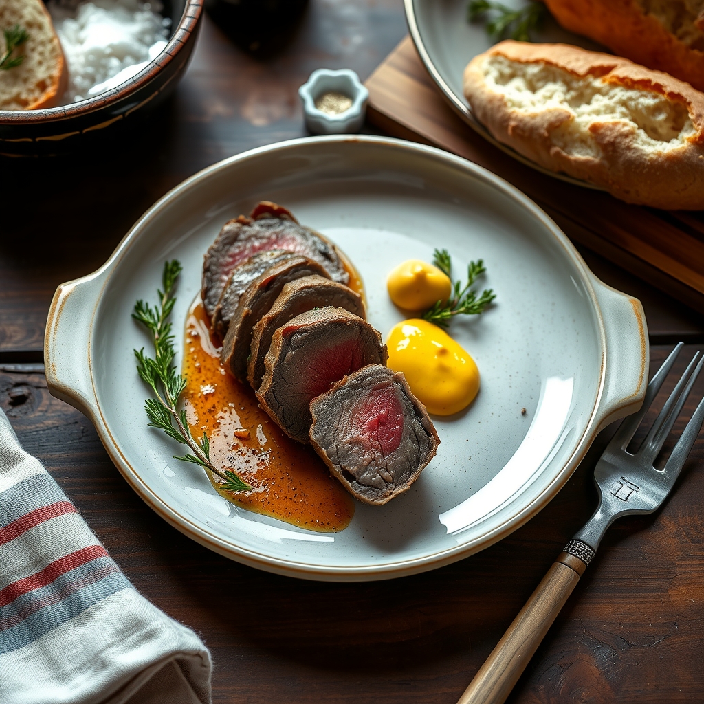 Rolled Stuffed Flank Steak