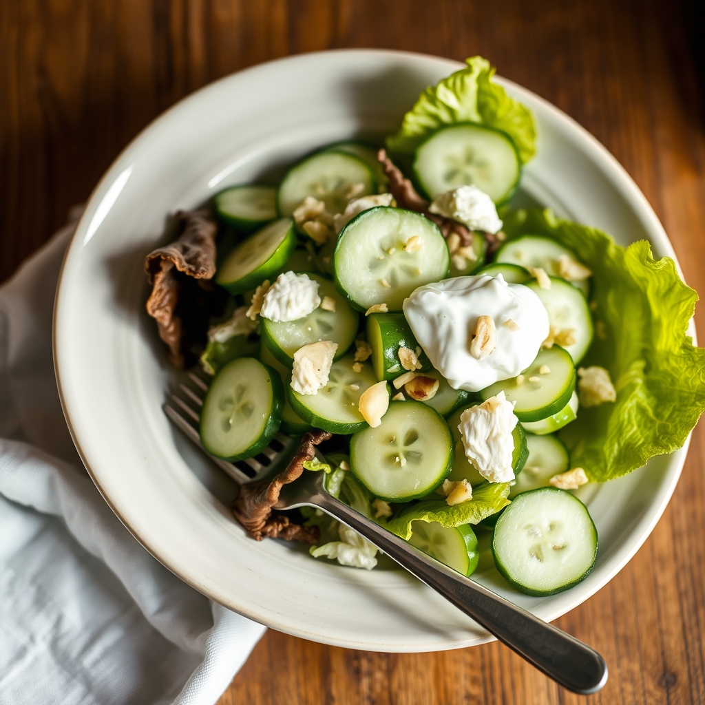 Romaine And Cucumber Salad