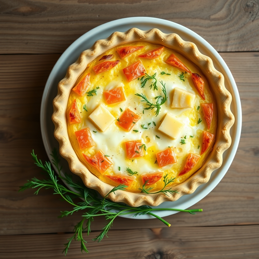 Salmon-Egg Quiche