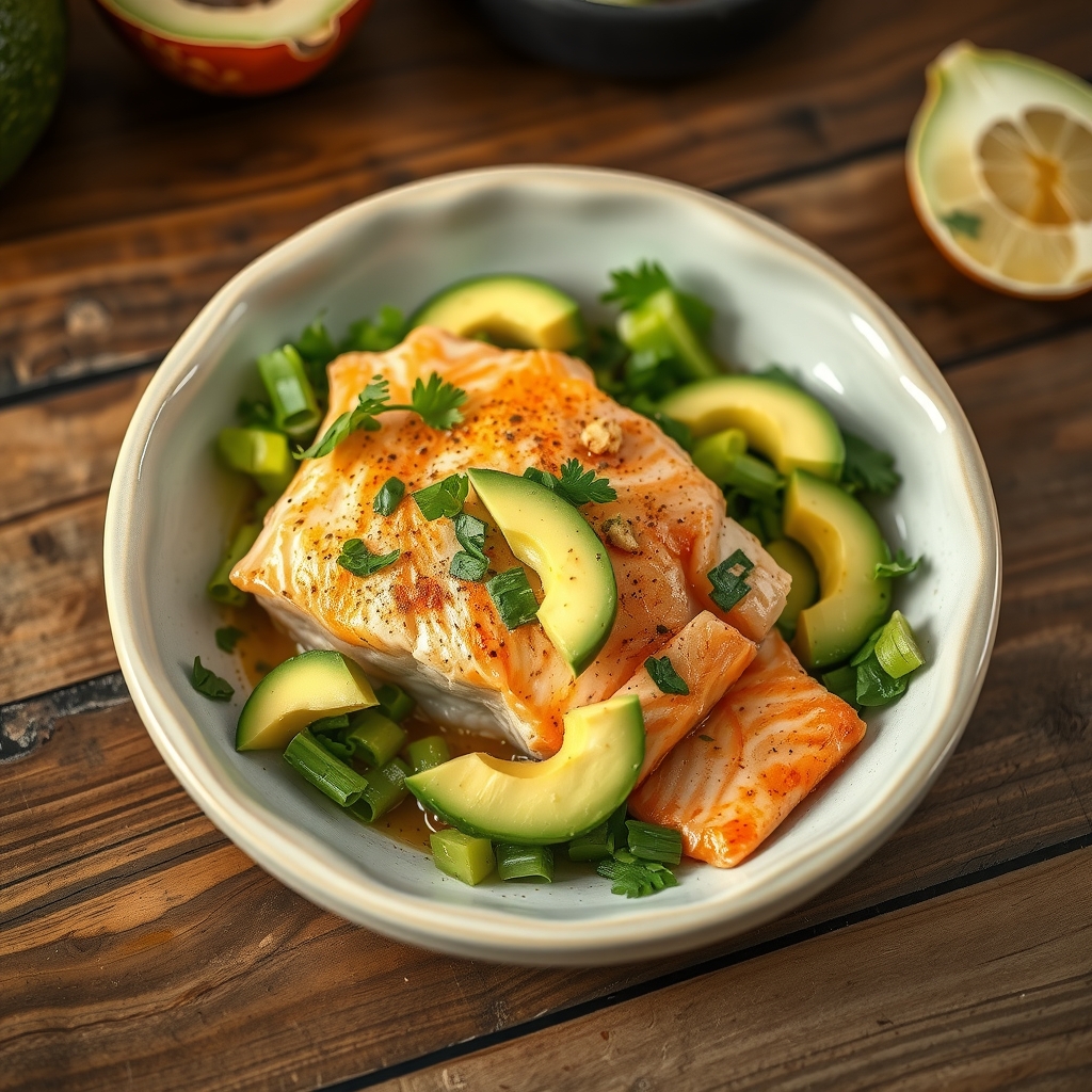 Salmon Salad On The Half Shell