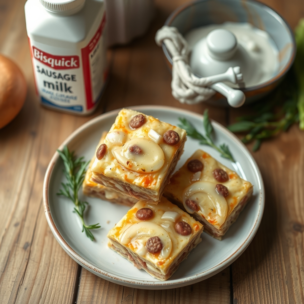 Sausage And Onion Squares