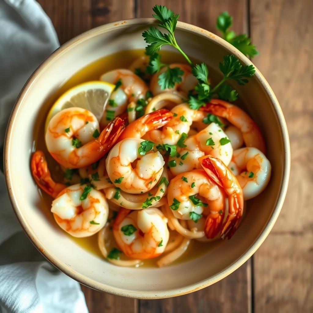 Shrimp Scampi(Makes 4 Servings)