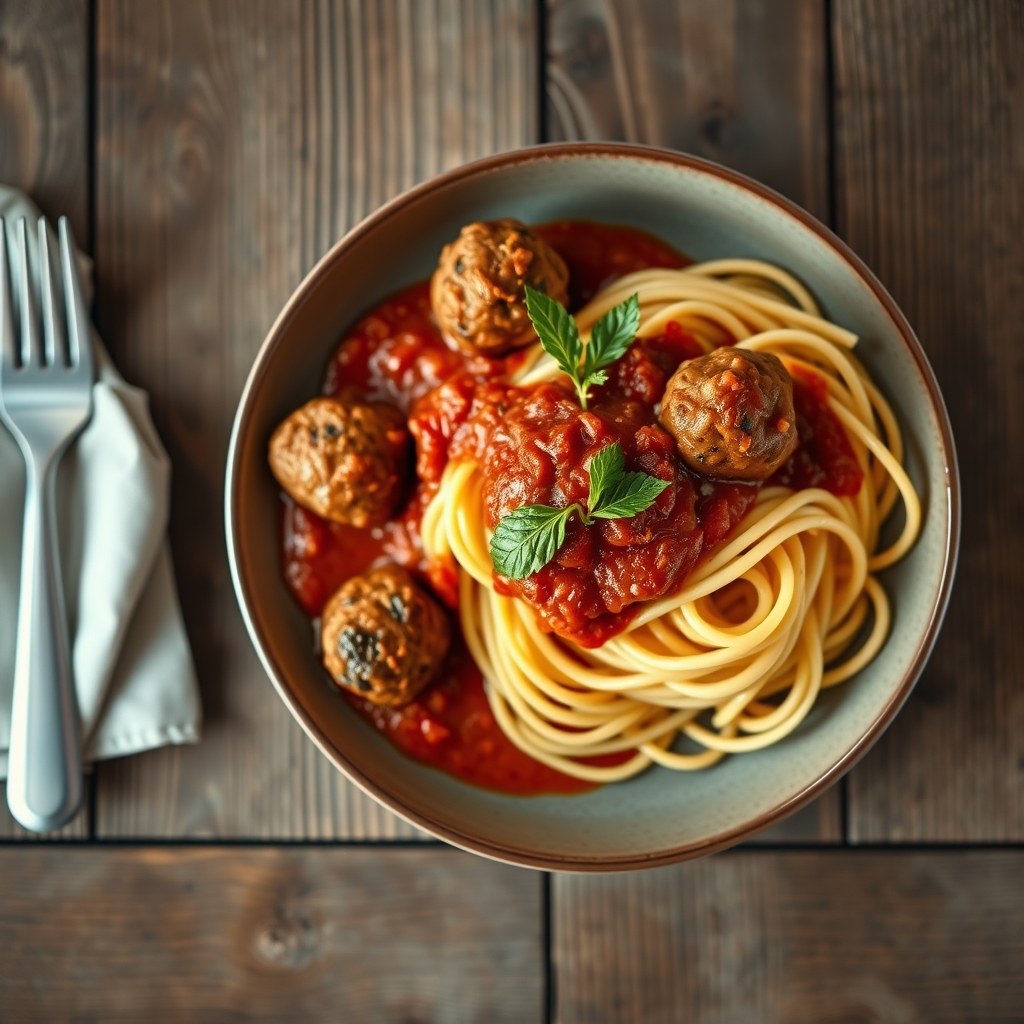 Spaghetti And Meatballs(Caryn'S Favorite Meal!)