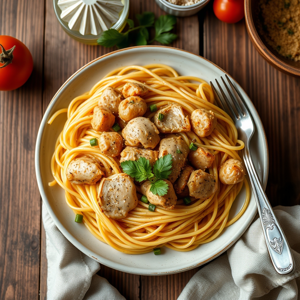 Spaghetti Chicken