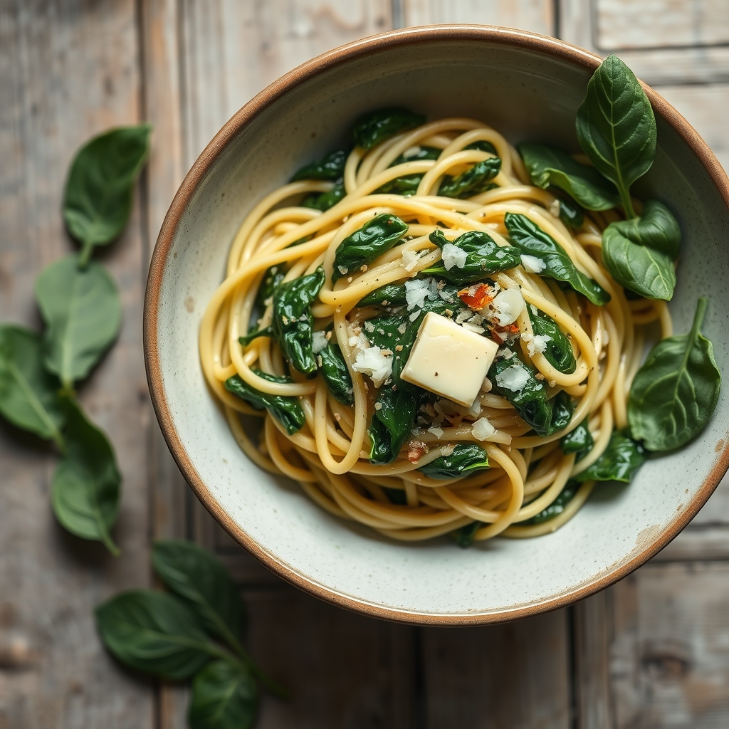 Spinach Fettucine