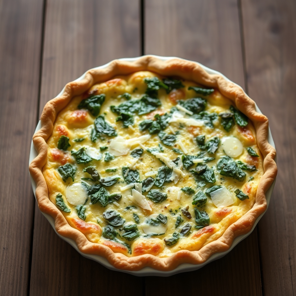 Spinach Quiche(No Crust)