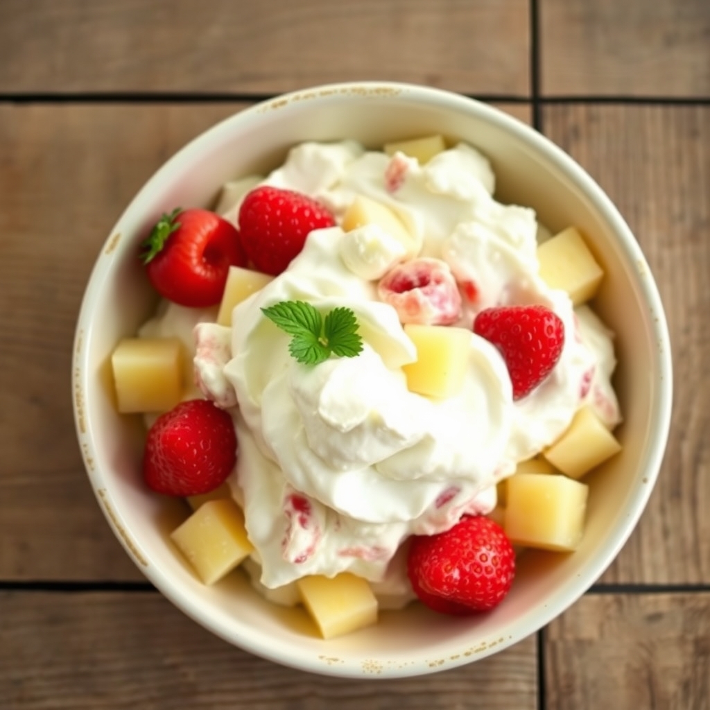 Sugar-Free Fruity Salad Pudding
