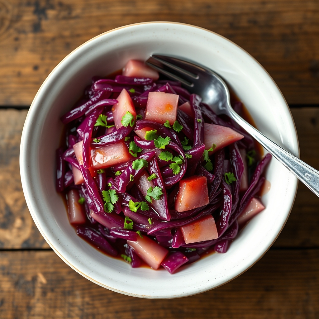 Sweet And Sour Red Cabbage