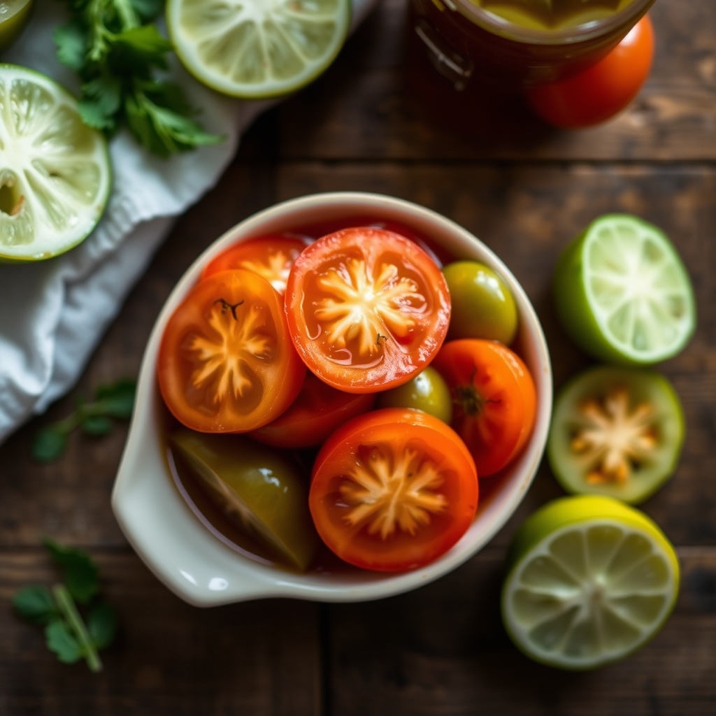 Sweet Green Tomato Pickles